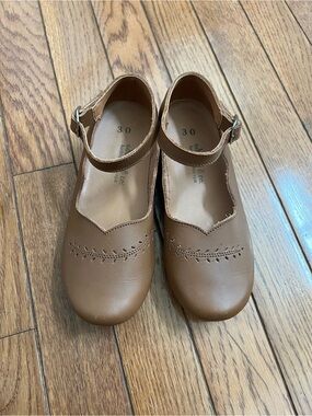 Adelisa & Co. Cosecha Mary Janes Children’s Leather Shoes - Brown Size 30 (12)